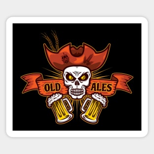 Pirate Skull Old Ales Sticker